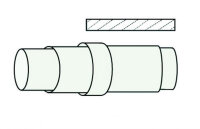 Copri tubo BARRIER 8x120 cm, 1 pz.