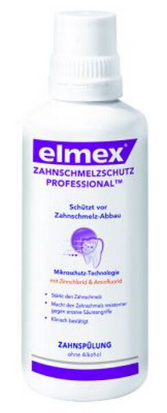 elmex protezione dello smalto dei denti bottiglia di risciacquo professionale, 400 ml
