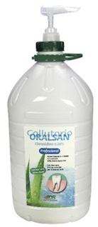 Collutorio Oralsan senza alcol, con Aloe Vera 3x taniche 5 litri