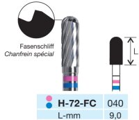 Hartmetall-Fräser-H-72-FC-040